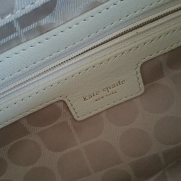 VINTAGE KATE SPADE BRYNDIS DRAGONFLY WHITE CLUTCH PURSE COLLECTORS - Picture 8 of 15